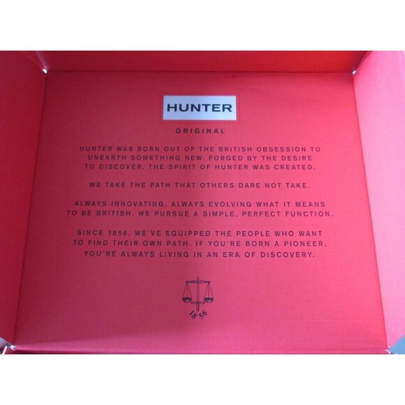 NIB HUNTER Original Shearling Lined Pac in Black Lace-up Rain Boots US 6 $235 - Picture 7 of 8